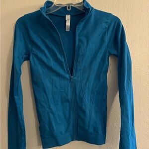 Turquoise athletic sweater